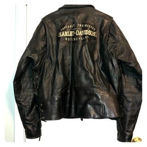 Harley Davidson Men’s XL leather riding jacket